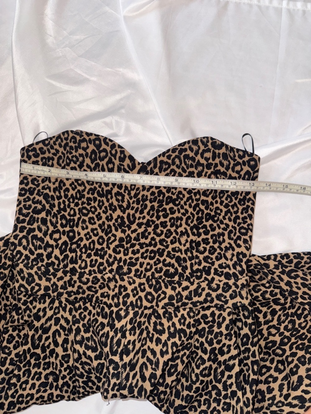Express Strapless Leopard Print Jumpsuit - Brown & Black - Picture 5 of 7